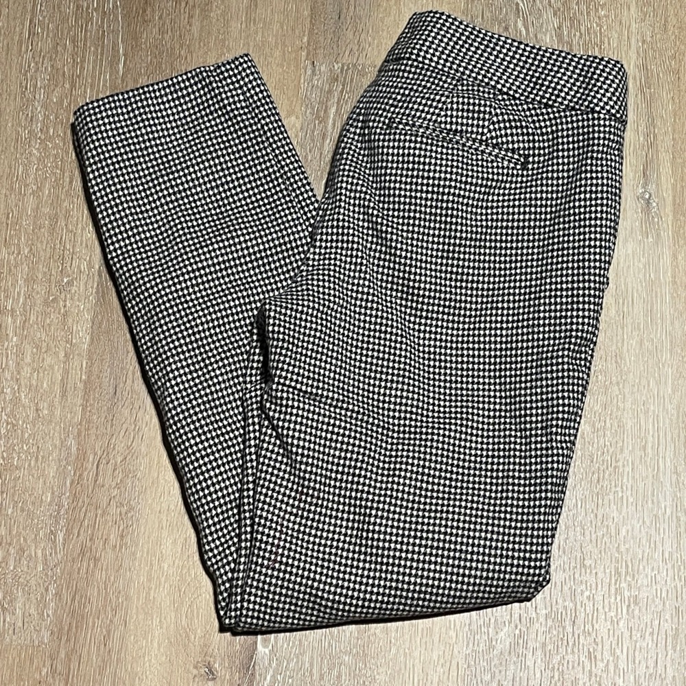 Talbots Hampshire‎ Gingham Lined Wool Blend Pants Women's Size 2 Career EUC